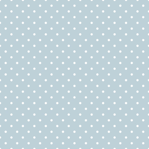 pastel blue, powder blue, white dots, polka dot pattern, small circles, geometric design, soft colors, gentle pattern,, fabric panel, cute design, minimalist style, baby blue, nursery fabric, sweet pattern, dotted fabric, light blue background, regular spacing, uniform dots, calming colors