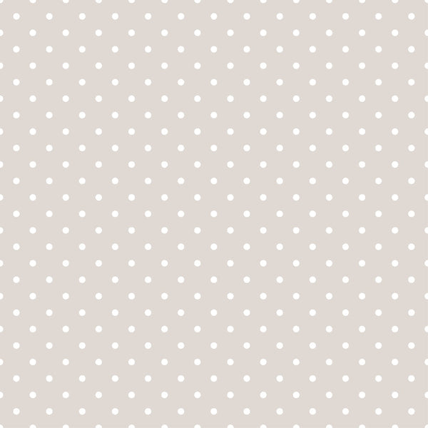 beige, taupe, white dots, polka dot pattern, small dots, regular spacing, geometric pattern, neutral tones, soft colors, minimalist design,, fabric panel, pastel palette, subtle pattern, crafting material, sewing fabric, cotton fabric, light brown, cream dots, understated design