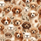 Cubist Canines Pattern 10 Fleece Fabric