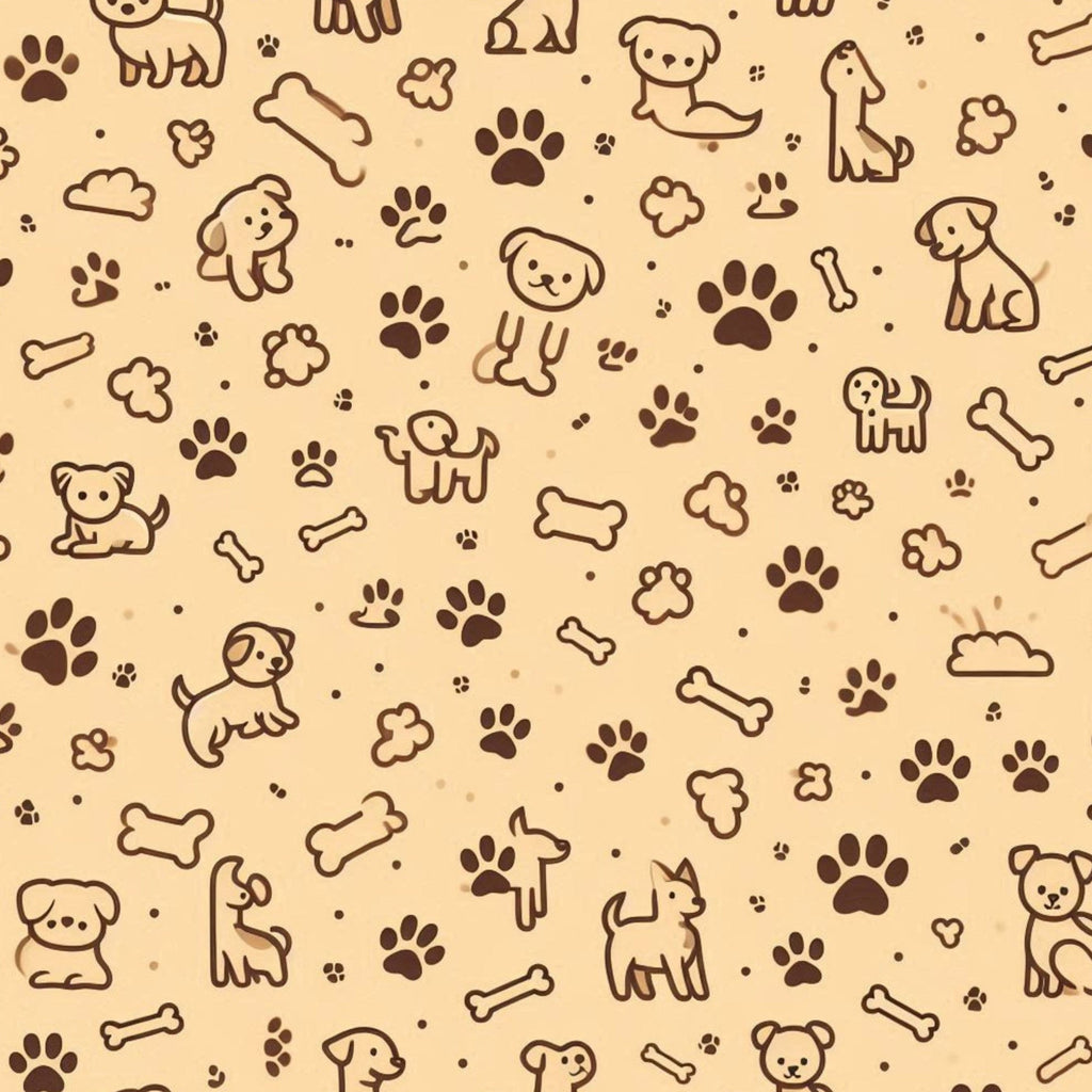 Cubist Canines Pattern 16 Fleece Fabric
