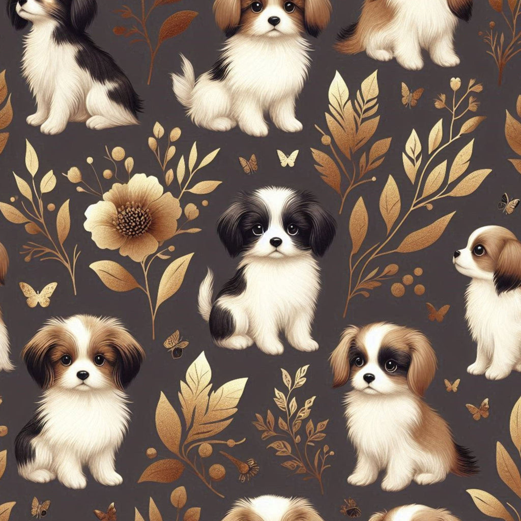 Cubist Canines Pattern 18 Fleece Fabric