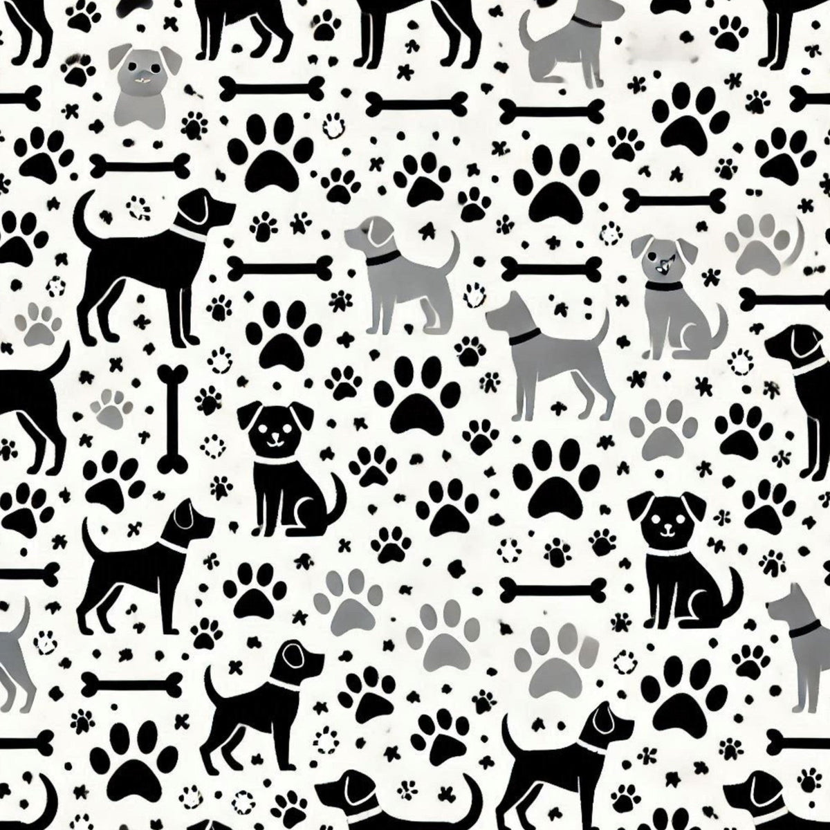 Cubist Canines Pattern 20 Fleece Fabric