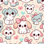 Cubist Canines Pattern 6 Fleece Fabric