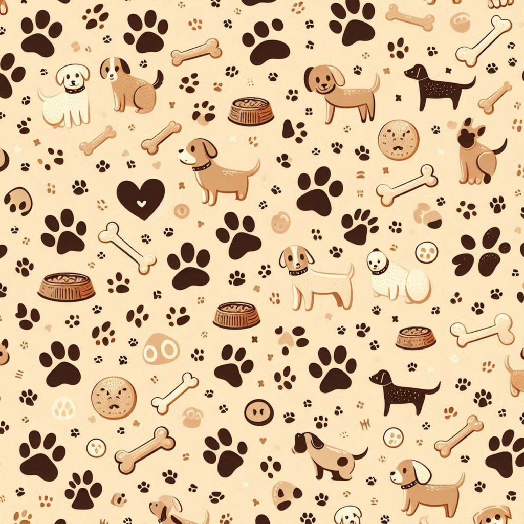 Cubist Canines Pattern 8 Fleece Fabric