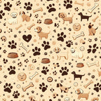 Cubist Canines Pattern 8 Fleece Fabric