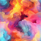 Chromatic Mist Pattern 12 Fleece Fabric