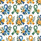Ribbons of Hope Pattern 11 Fleece Fabric