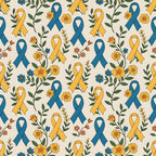 Ribbons of Hope Pattern 12 Fleece Fabric