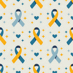 Ribbons of Hope Pattern 2 Fleece Fabric