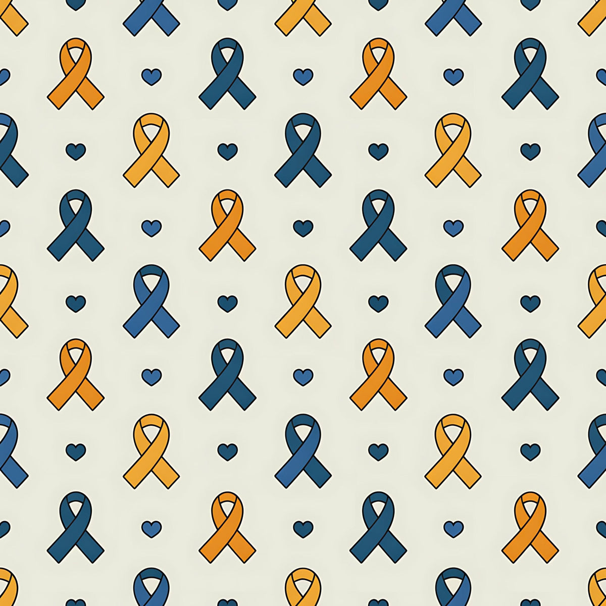 Ribbons of Hope Pattern 26 Fleece Fabric