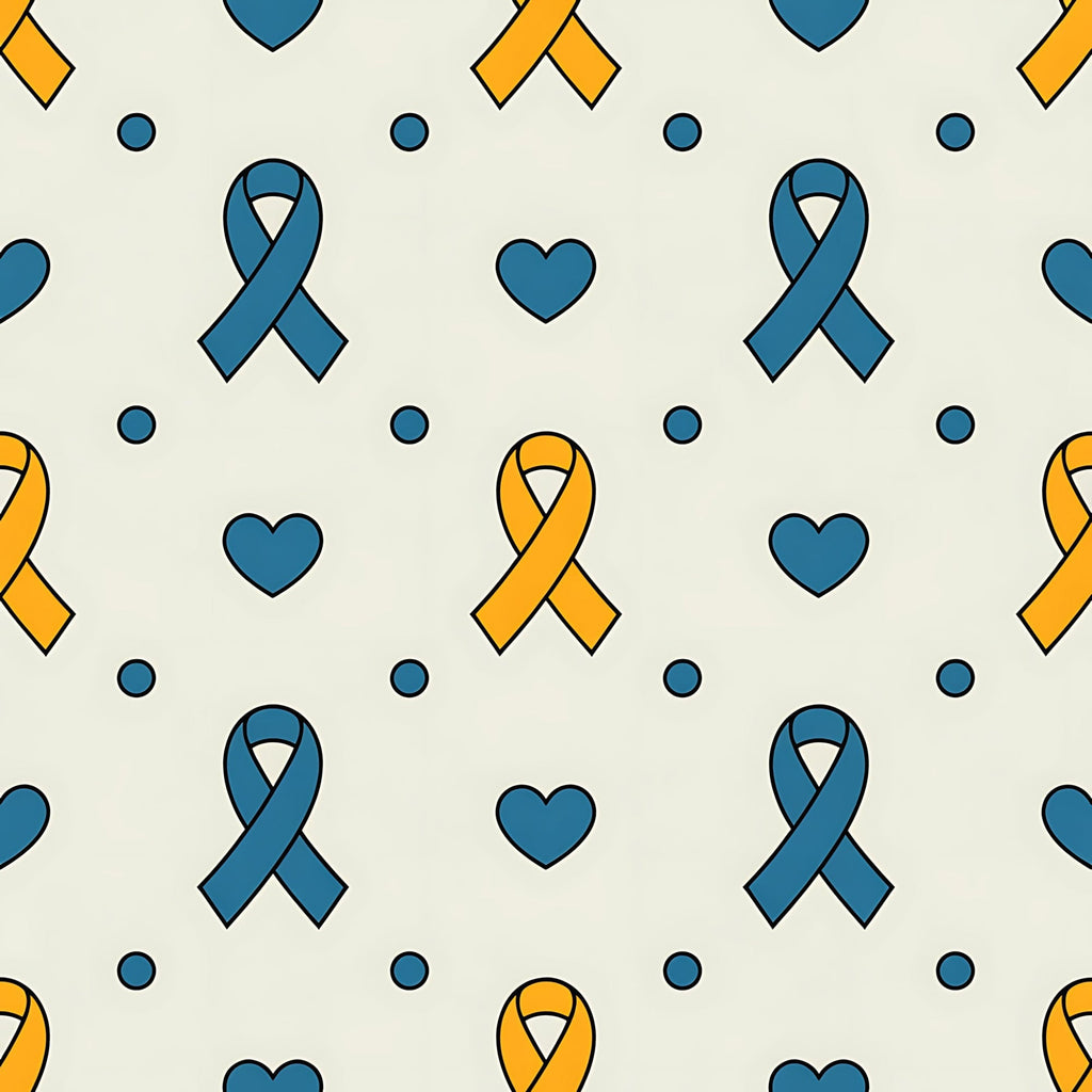Ribbons of Hope Pattern 27 Fleece Fabric