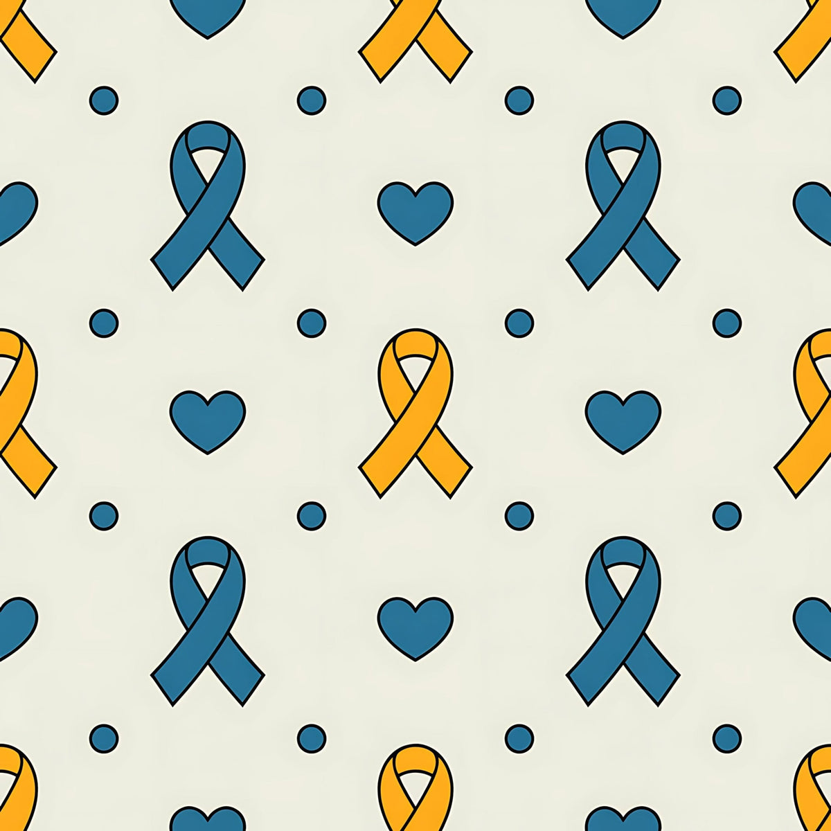 Ribbons of Hope Pattern 27 Fleece Fabric