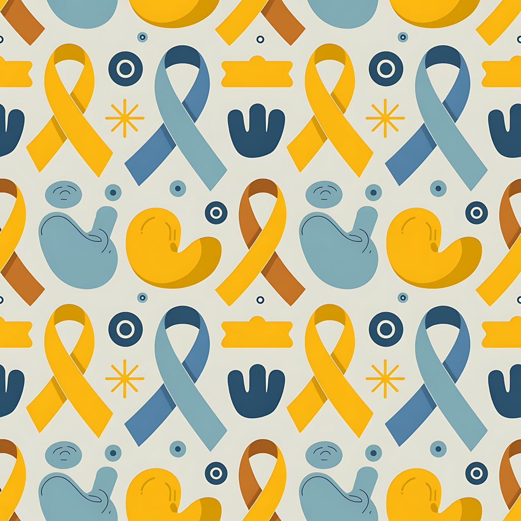 Ribbons of Hope Pattern 28 Fleece Fabric