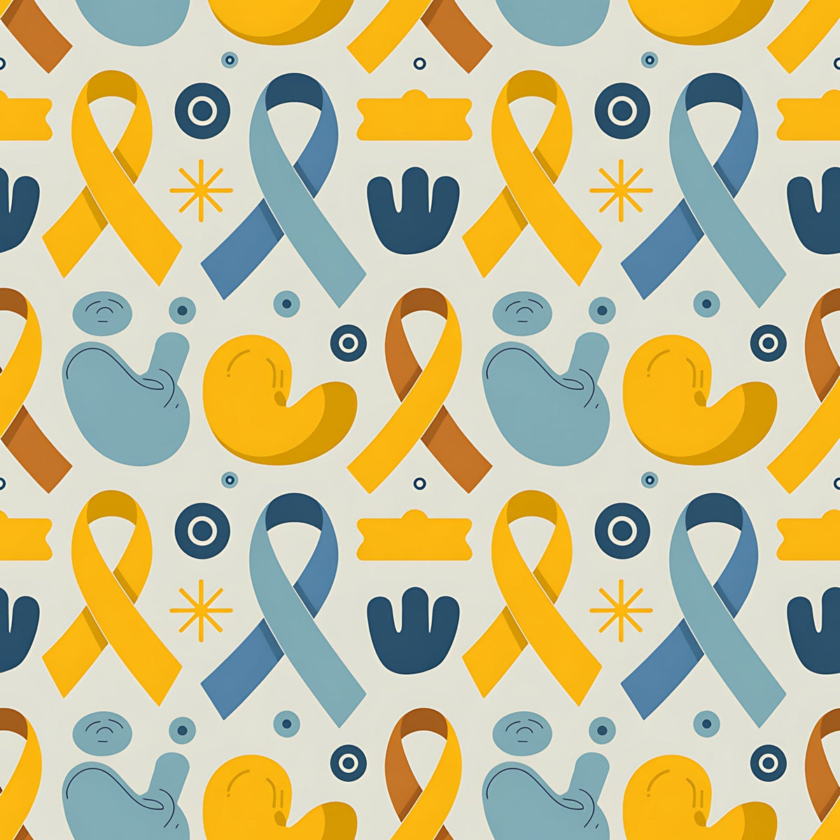 Ribbons of Hope Pattern 28 Fleece Fabric