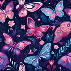 Twilight Flutter Pattern 10 Fleece Fabric