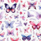 Twilight Flutter Pattern 14 Fleece Fabric
