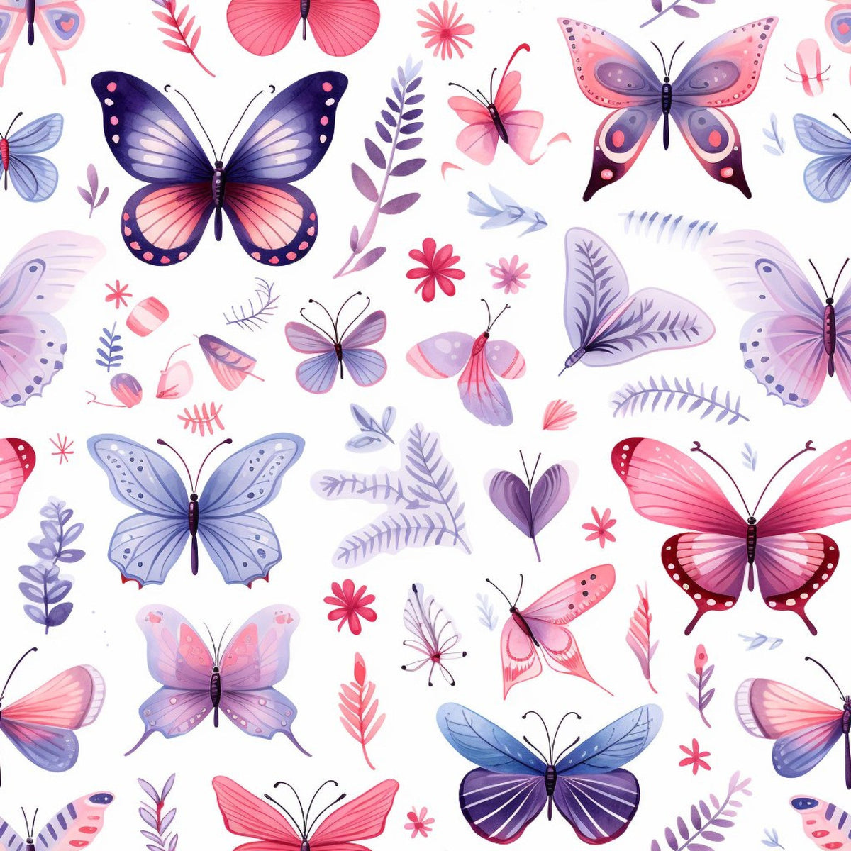 Twilight Flutter Pattern 14 Fleece Fabric