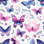 Twilight Flutter Pattern 16 Fleece Fabric