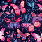 Twilight Flutter Pattern 17 Fleece Fabric