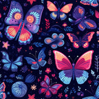 Twilight Flutter Pattern 5 Fleece Fabric