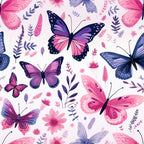 Twilight Flutter Pattern 9 Fleece Fabric