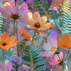 Opal Garden Pattern 5 Fleece Fabric