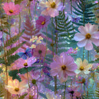 Opal Garden Pattern 7 Fleece Fabric