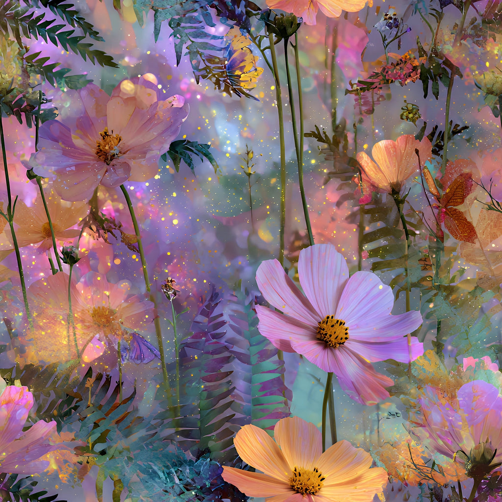 Opal Garden Pattern 9 Fleece Fabric