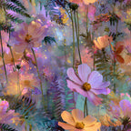 Opal Garden Pattern 9 Fleece Fabric