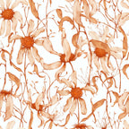 Faded Petals Pattern 4 Fleece Fabric