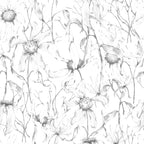 Faded Petals Pattern 5 Fleece Fabric