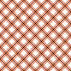 fall orange, coral pink, peach, white, black stripes, diagonal plaid, checkered pattern, crisscross design, geometric,, fabric panel, autumn colors, warm tones, intersecting lines, rope texture, seasonal fabric, craft material, patchwork suitable