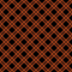 fall orange, burnt orange, black, plaid pattern, diagonal plaid, geometric design, lattice pattern,, fabric panel, autumn colors, seasonal fabric, halloween colors, crosshatch design, diamond lattice, woven appearance, craft fabric, sewing material, orange and black, fall theme, geometric plaid