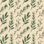 Rosemary Wreaths Pattern 1 Fleece Fabric