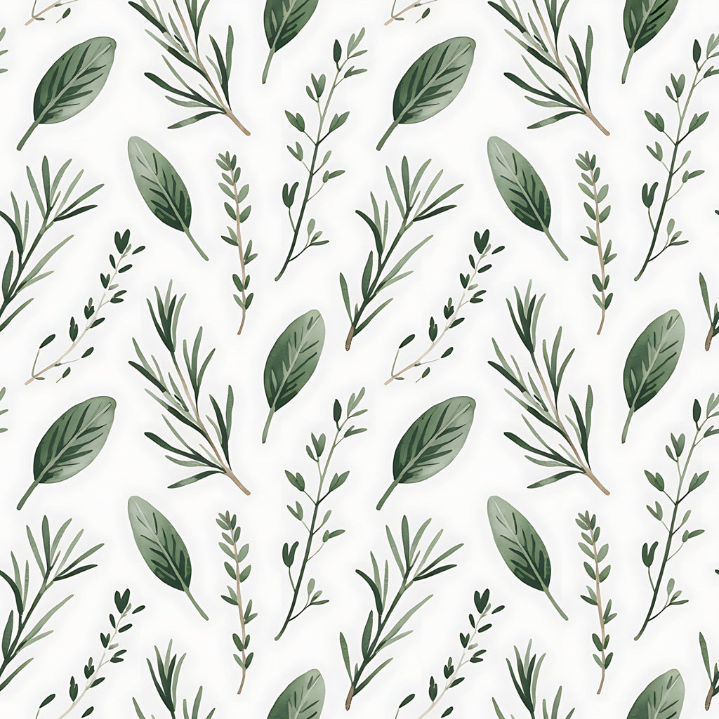 Rosemary Wreaths Pattern 13 Fleece Fabric