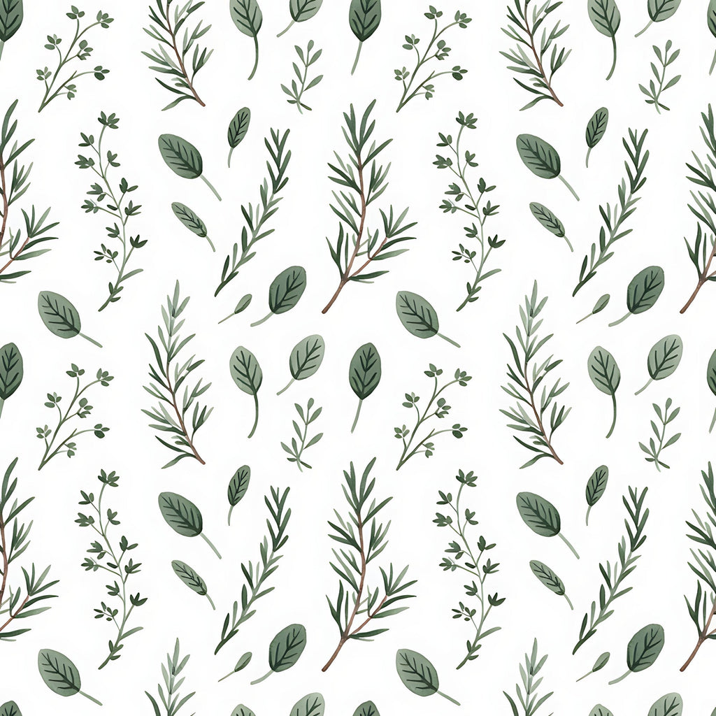 Rosemary Wreaths Pattern 14 Fleece Fabric