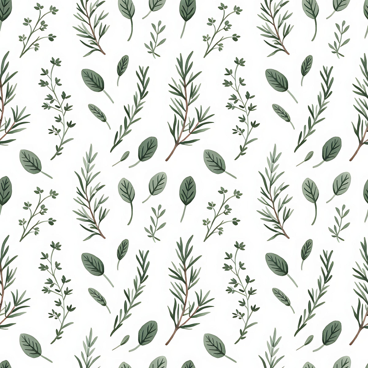 Rosemary Wreaths Pattern 14 Fleece Fabric