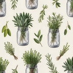 Rosemary Wreaths Pattern 16 Fleece Fabric