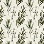 Rosemary Wreaths Pattern 2 Fleece Fabric