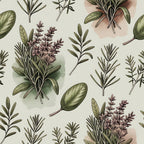 Rosemary Wreaths Pattern 23 Fleece Fabric