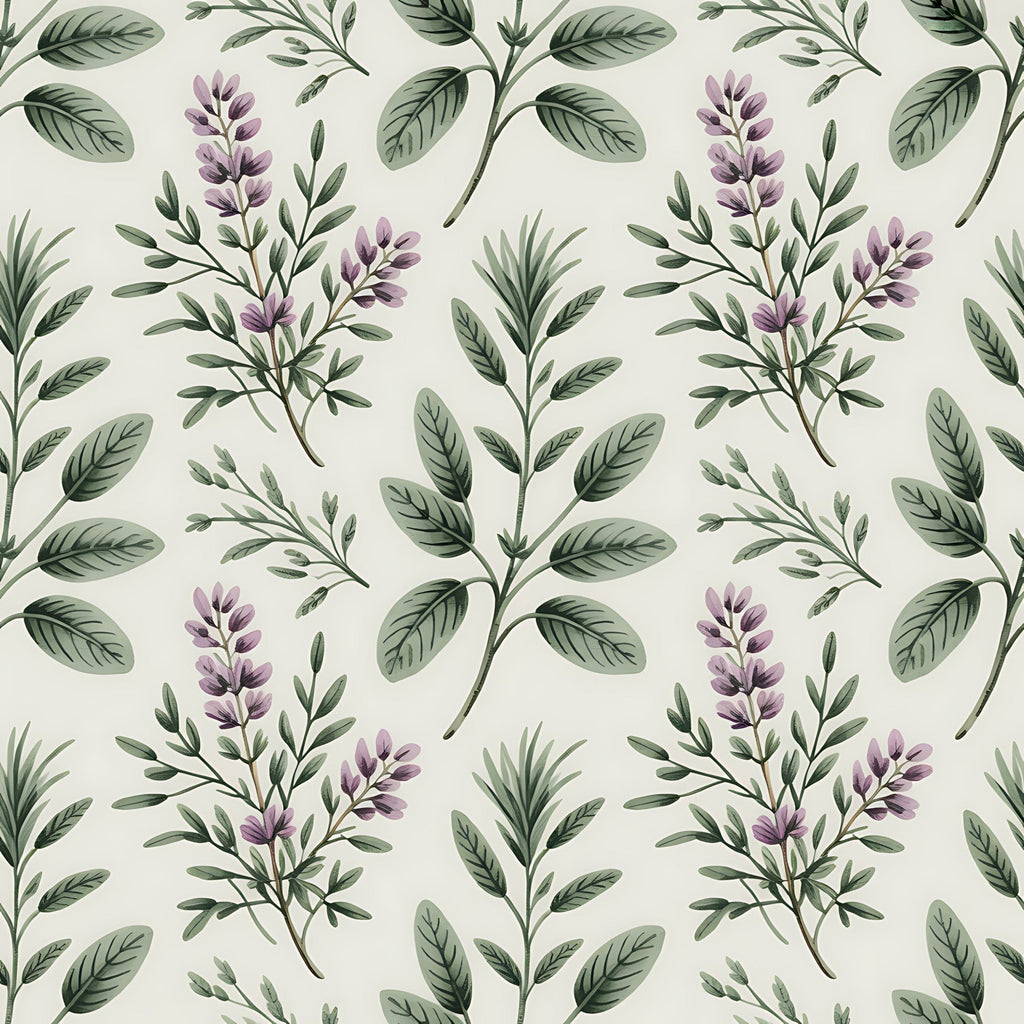 Rosemary Wreaths Pattern 25 Fleece Fabric