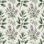 Rosemary Wreaths Pattern 25 Fleece Fabric