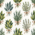 Rosemary Wreaths Pattern 34 Fleece Fabric