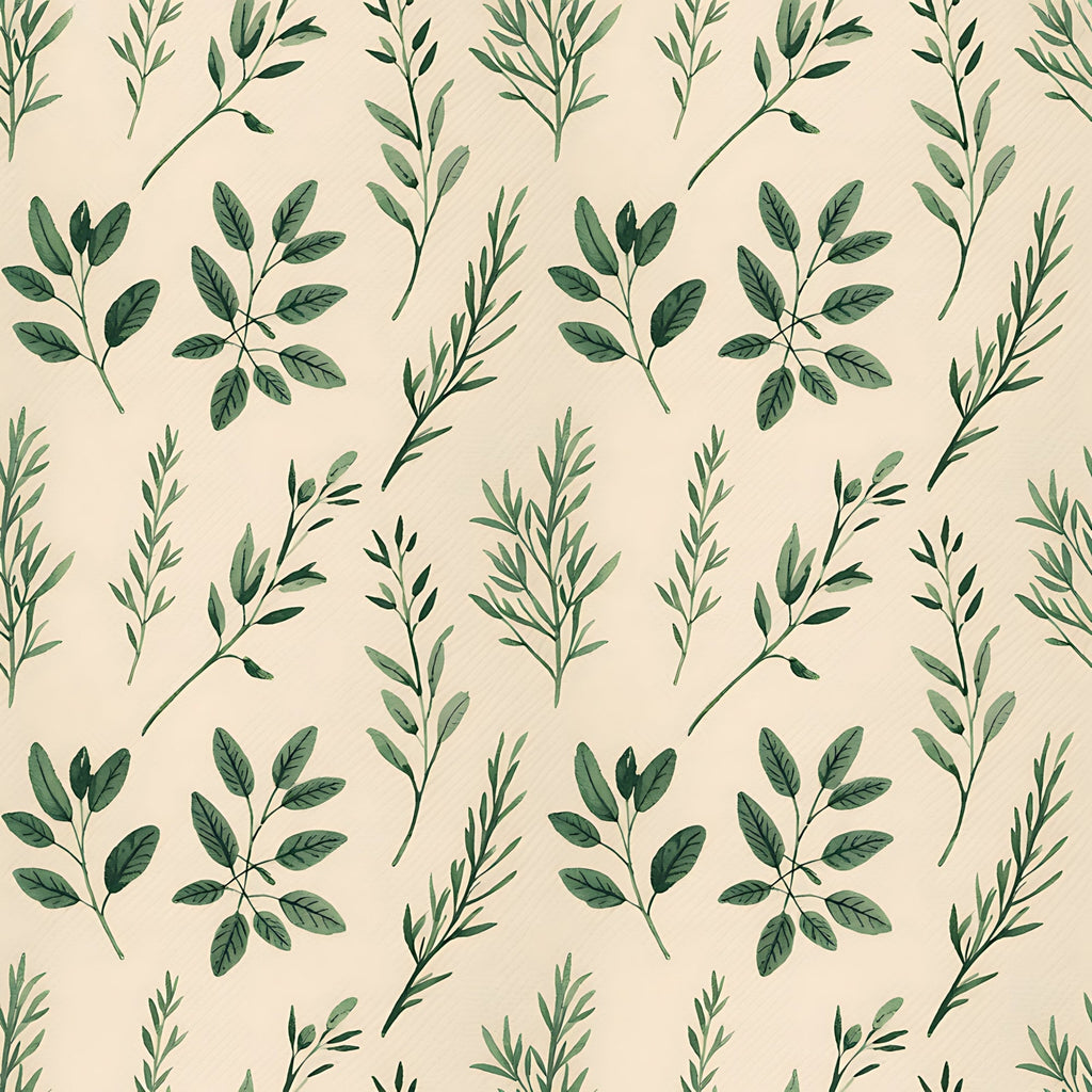 Rosemary Wreaths Pattern 37 Fleece Fabric