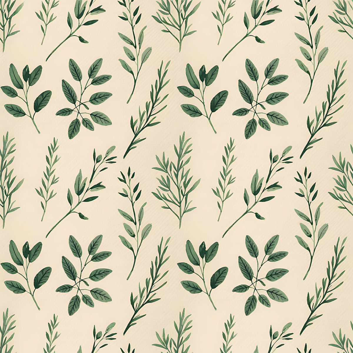 Rosemary Wreaths Pattern 37 Fleece Fabric