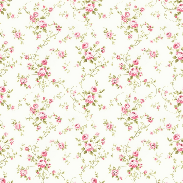 pink roses, cream background, floral pattern, cottage garden, vintage roses, green leaves, romantic florals,, fabric panel, delicate flowers, rose bouquets, climbing vines, soft pink, sage green, feminine design, repeating pattern, botanical motif, shabby chic, garden flowers, pastel colors