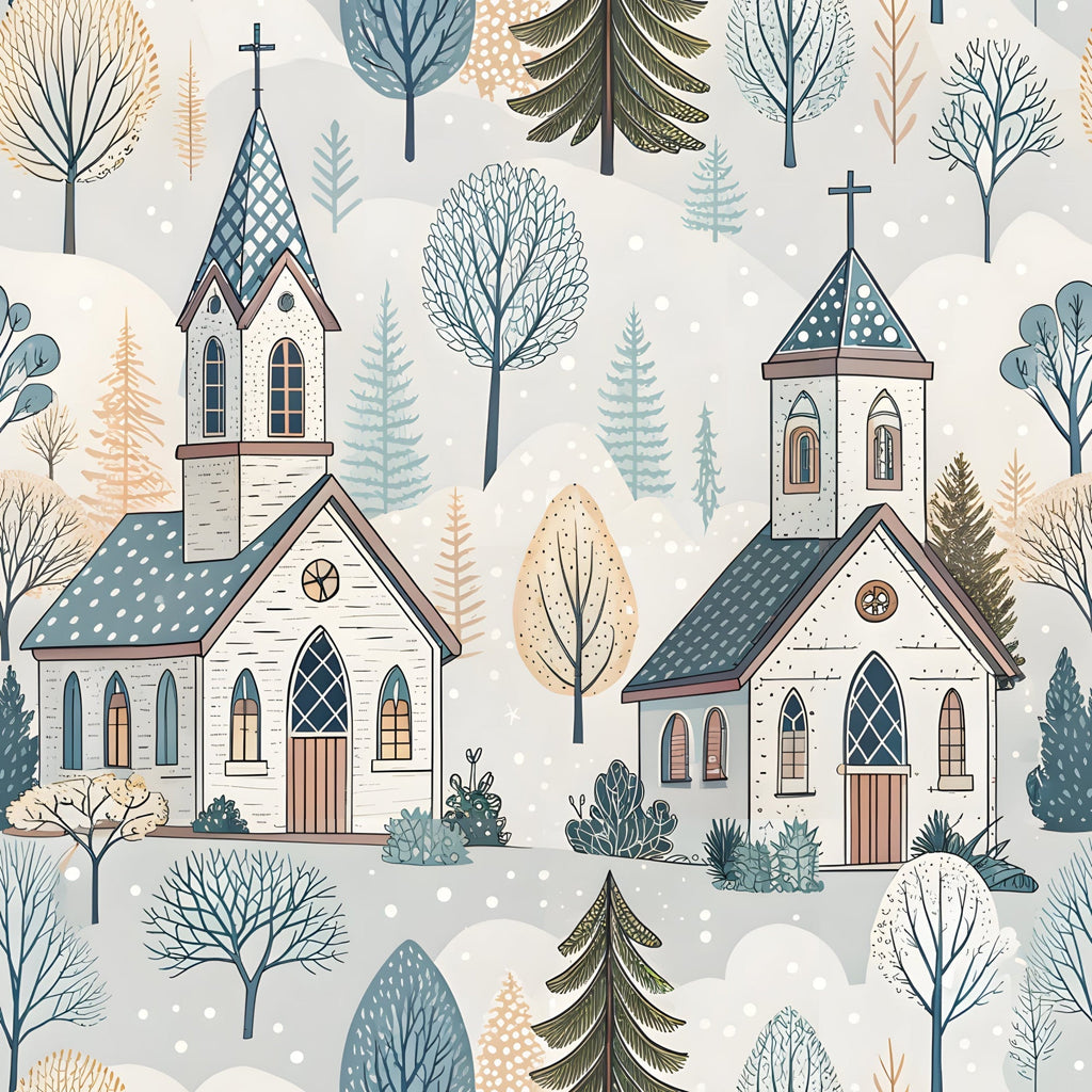 Sacred Meadow Pattern 1 Fleece Fabric