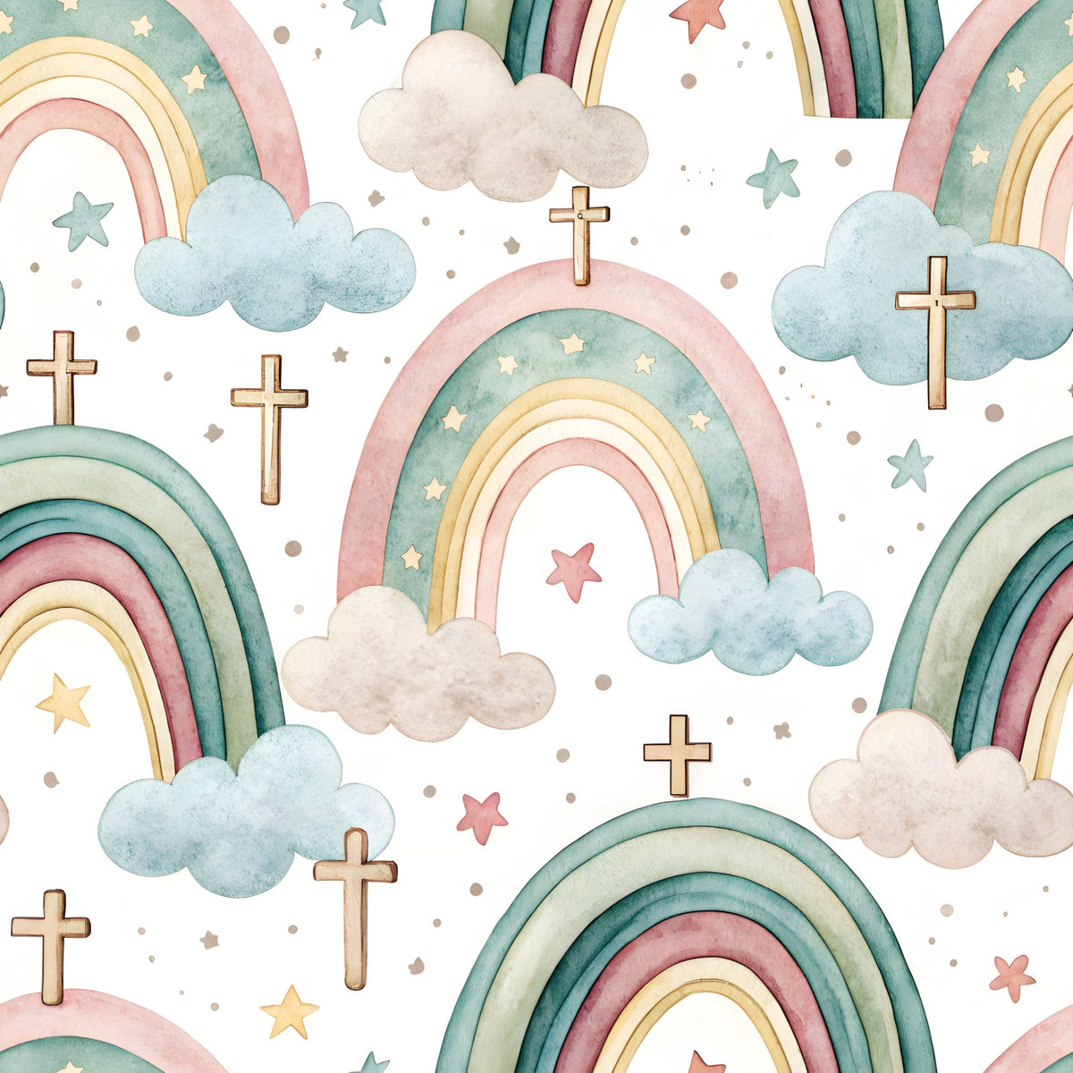 Sacred Meadow Pattern 2 Fleece Fabric