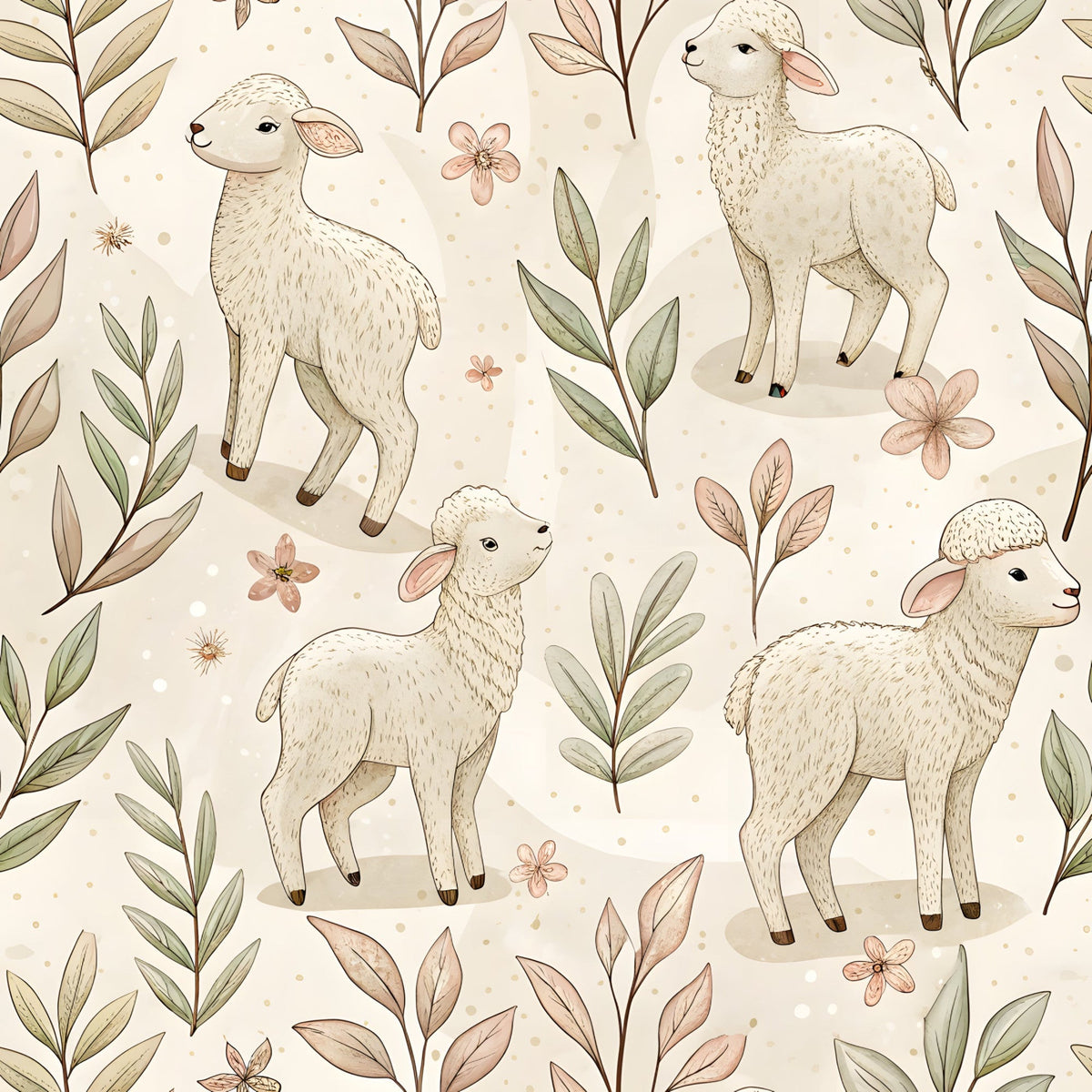 Sacred Meadow Pattern 8 Fleece Fabric