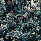 Midnight Bramble Pattern 7 Fleece Fabric